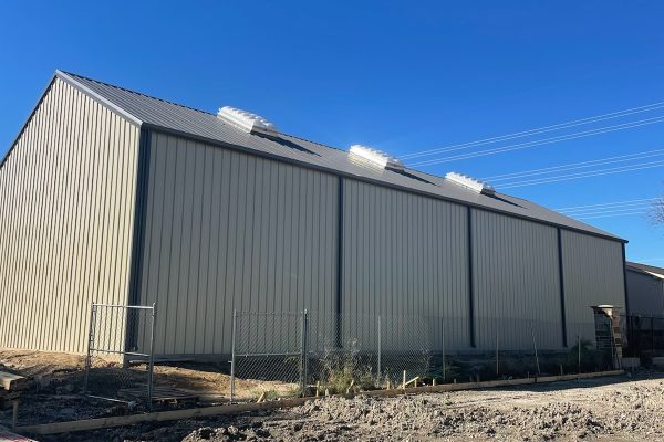 Commercial steel barn